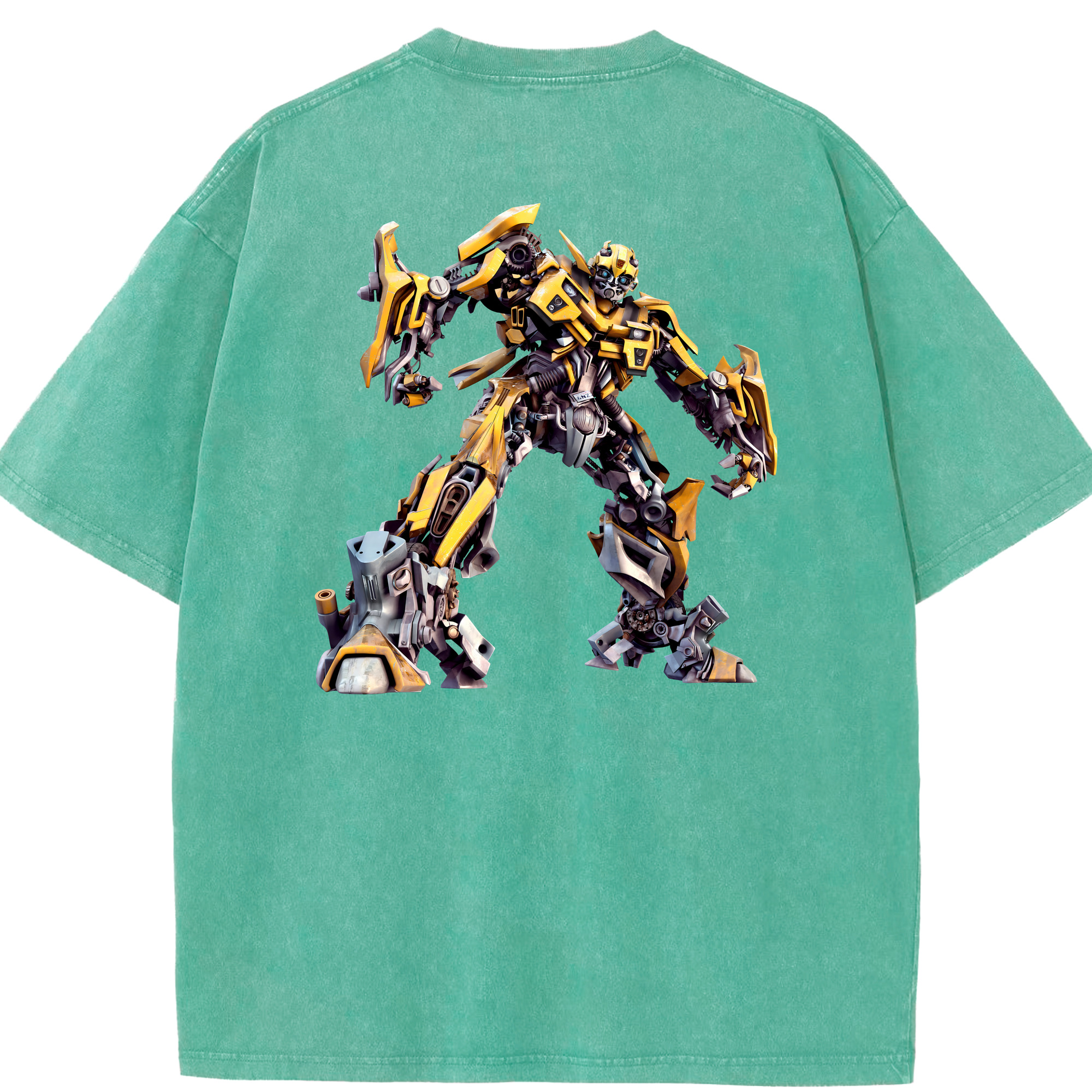 （画像用） Transformers トランスフォーマー 綿100% ヴィンテージ風 半袖Tシャツ（背面プリント）